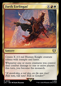 Forth Eorlingas! The Lord of the Rings- Tales of Middle-earth Commander decks Topper